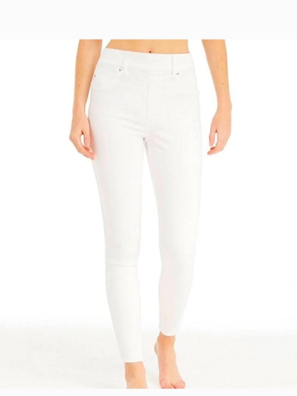 SPANX Ankle Skinny White Jeans